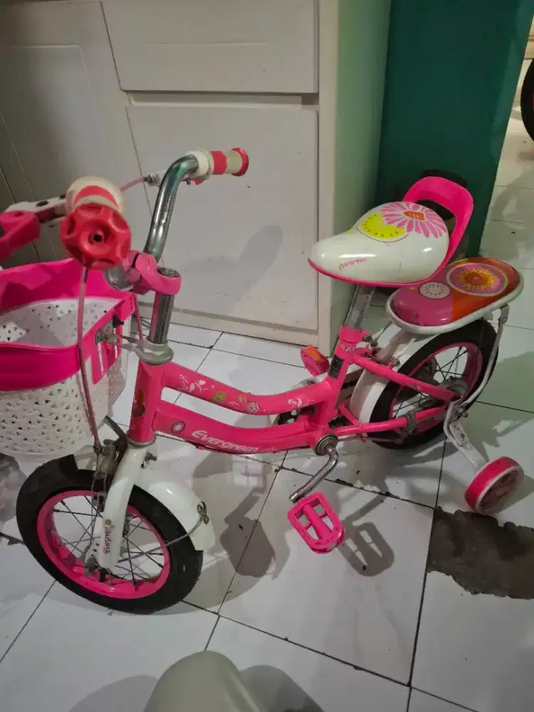 Sepeda Anak Perempuan 12 inch merk Evergreen