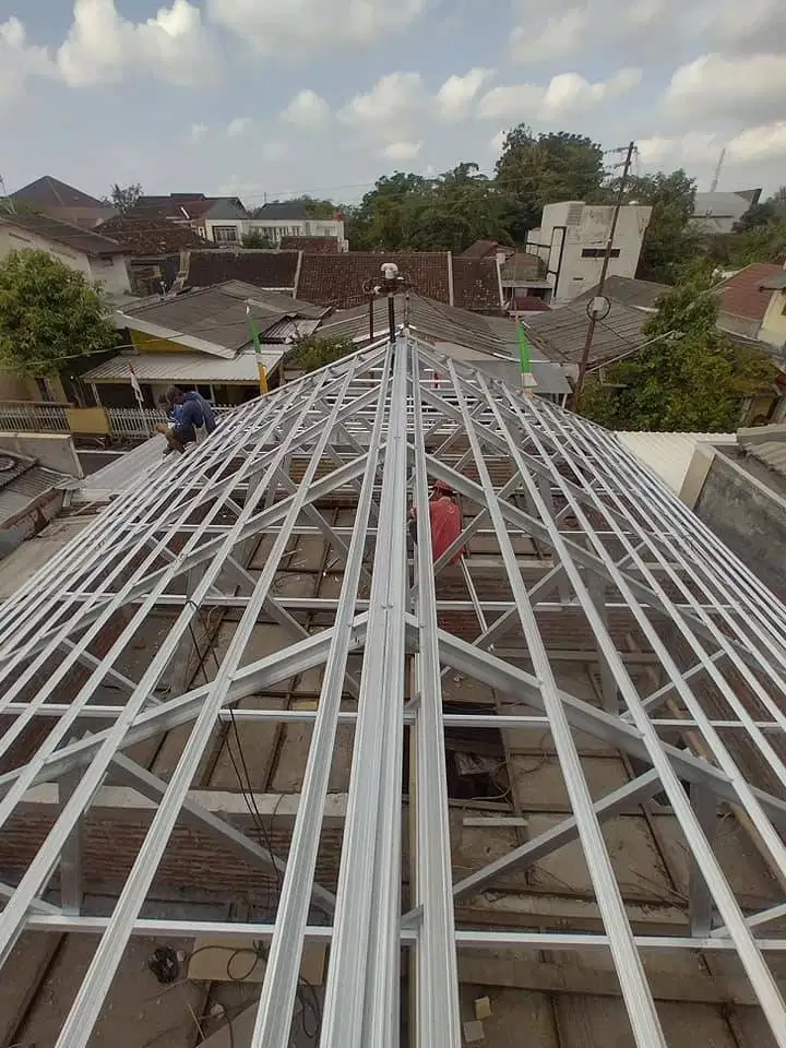 Renovasi Atap Lapuk Ganti Baja Ringan MURAH dan Naik Dinding Bata
