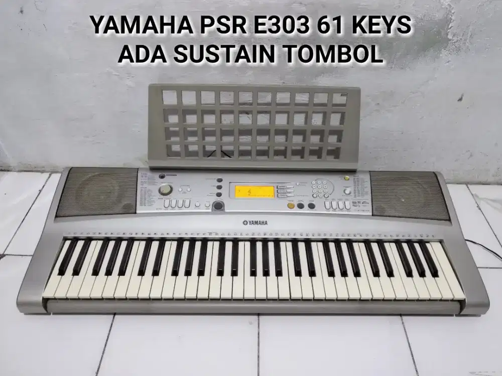 Wea: O8I2I2-885-OO7 Piano Keyboard Yamaha PSR E303 ada sustain tombol
