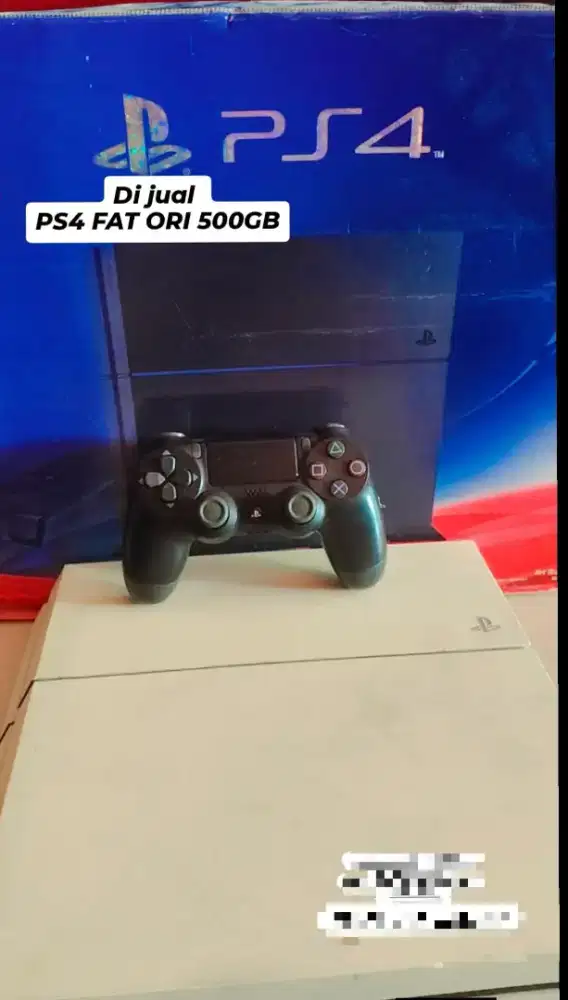 Ps4 fat ori 500gb kondisi bagus lengkap