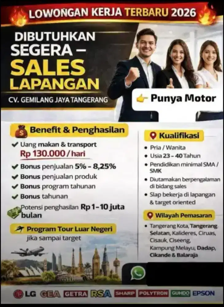 Dibutuhkan Sales