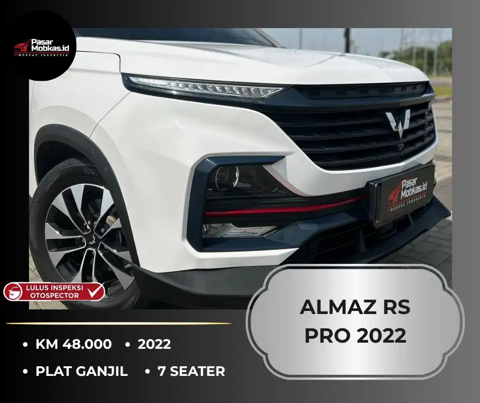 ALMAZ RS PRO 7 SEATER 2022 AT MATIC GANJIL CASH