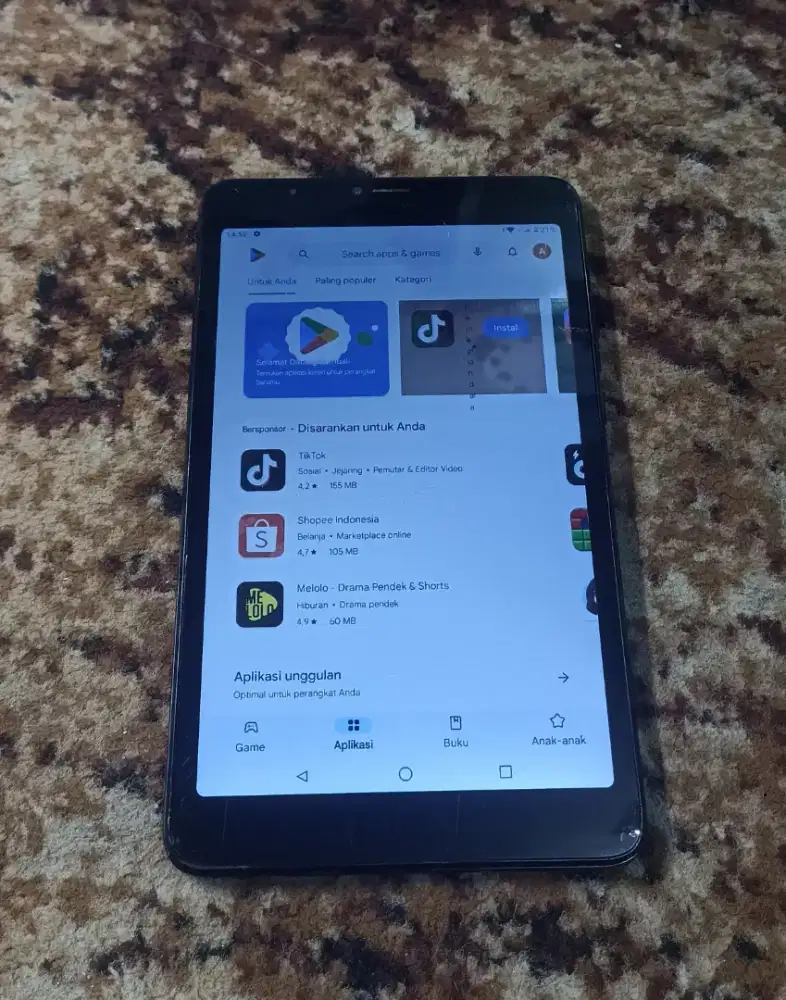 Tablet Advan Ram3/16