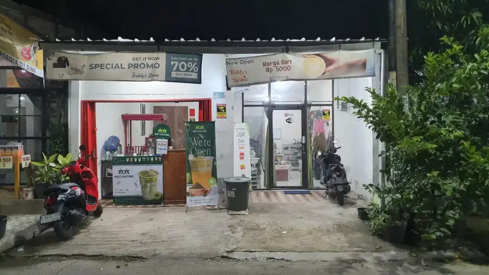 Dijual rumah usaha pinggir jalan, row jalan 10 meter luas