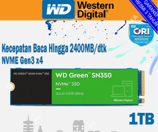 WD Green SN350 1TB - SSD M.2 NVME