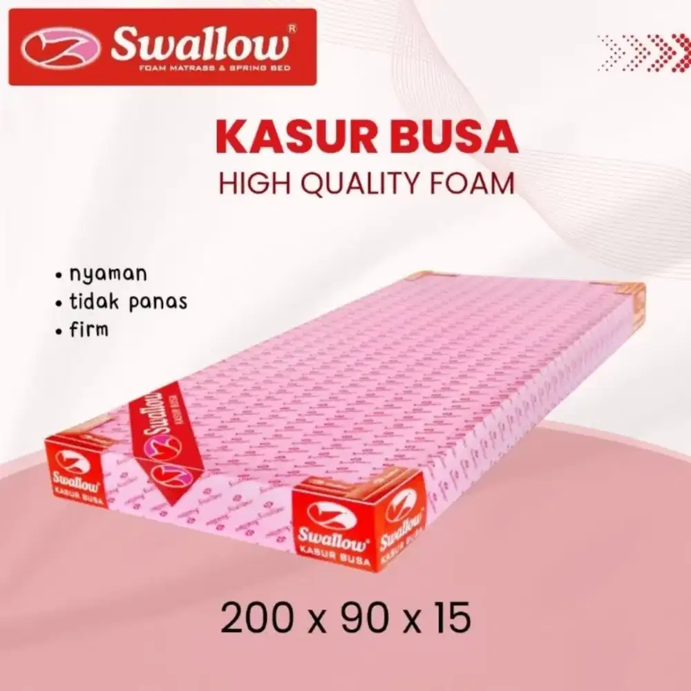 Kasur Busa Swallow 90x200 Garansi 20 Tahun