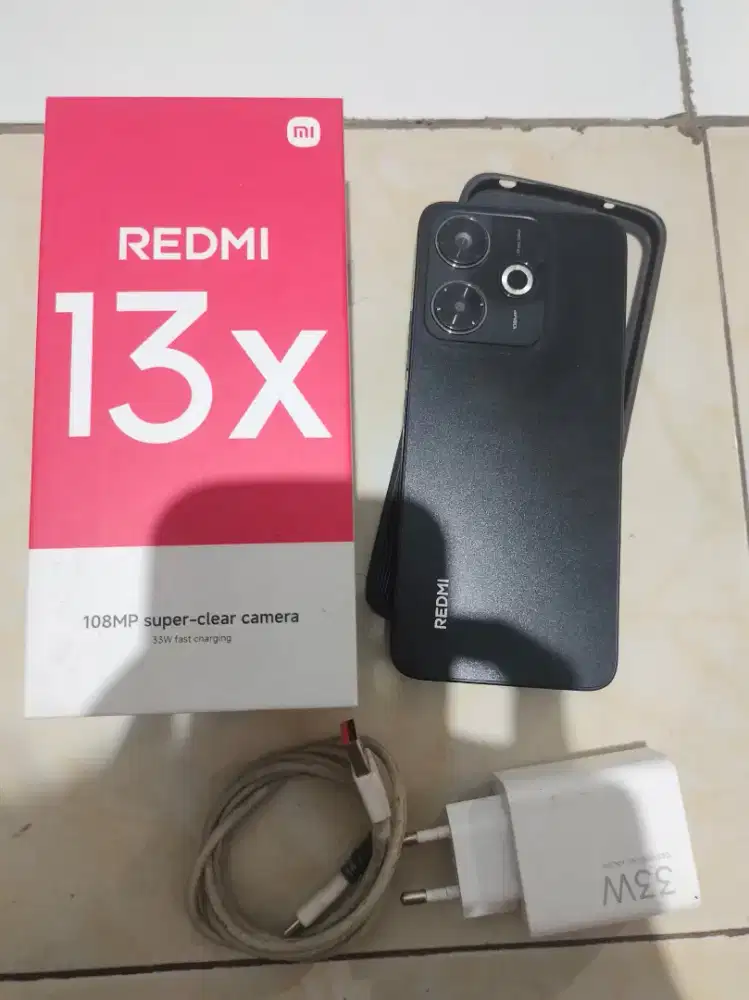 Redmi 13X 8/128. Normal, Mulus, Fullset Ori Belum Pernah Service
