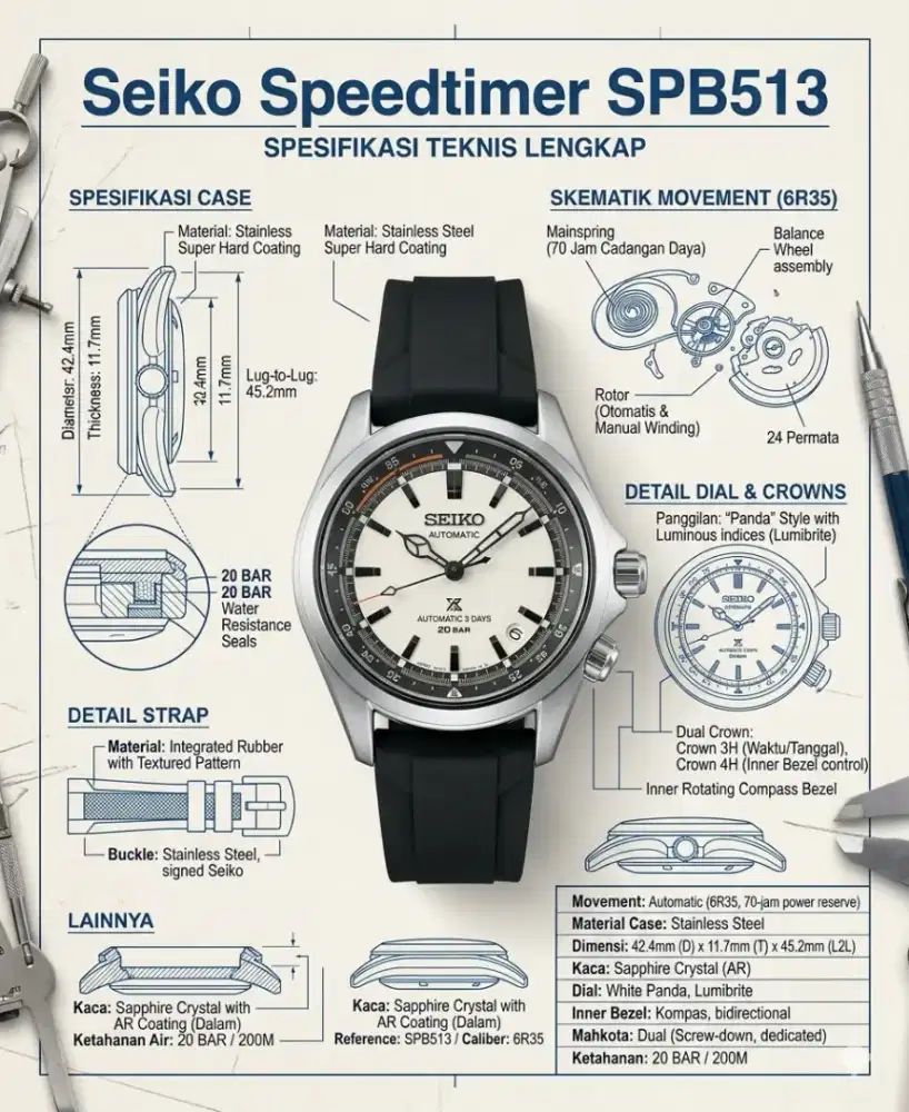 Jual Seiko Prospex Speedtimer SBDC215 JDM