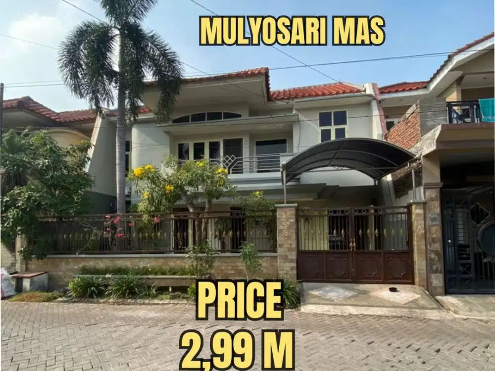‼️BU. JUAL CEPAT (PINDAH KOTA)‼️NEGO SAMPAI DEAL RUMAH FULL FURNISHED MULYOSARI MAS SUTOREJO BABATAN PANTAI DEKAT ITS, UNAIR UWK, MERR, Dsb