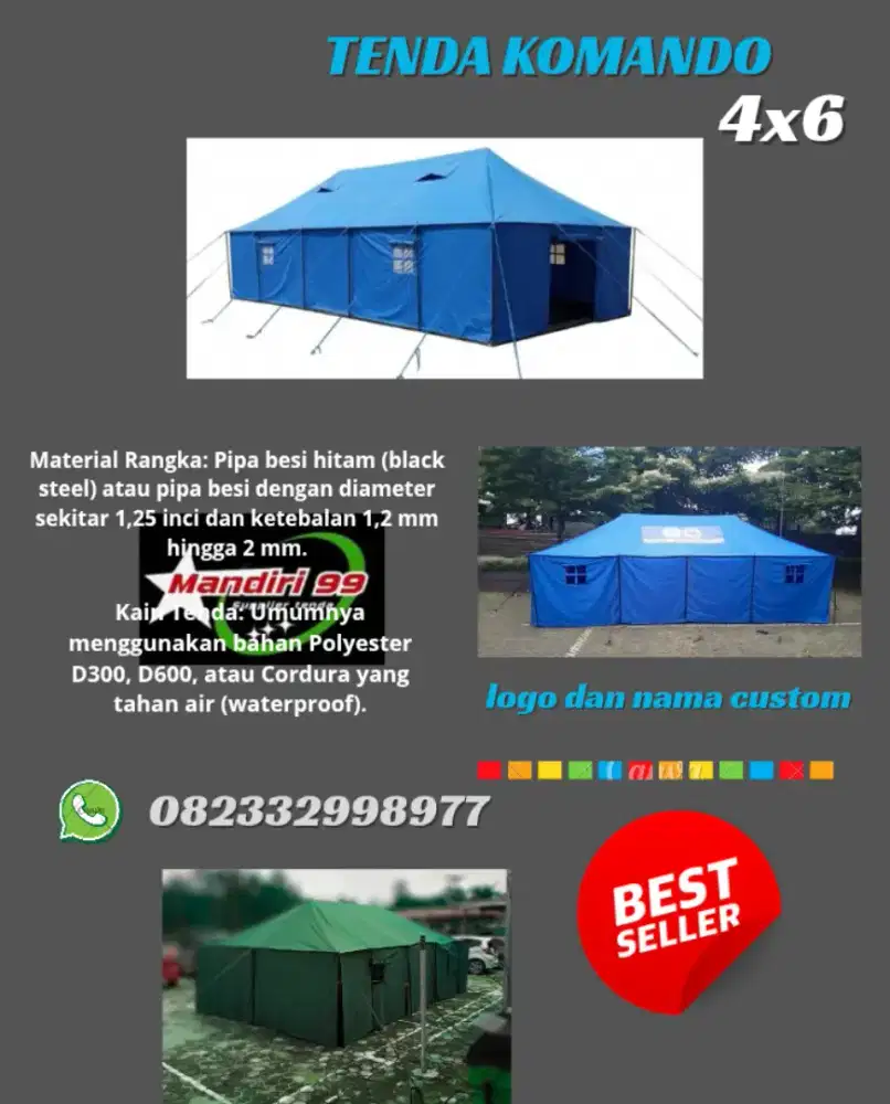 TENDA KOMANDO 4x6
