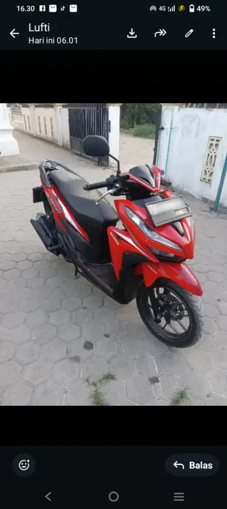 Dijual 
Honda Vario Led 125 cc Tahun 2018
 Surat surat Lengkap
