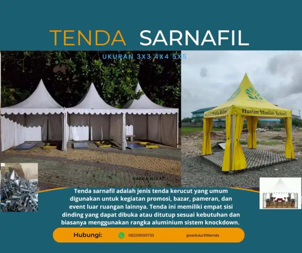 TENDA SARNAFIL 3x3 4x4 5x5