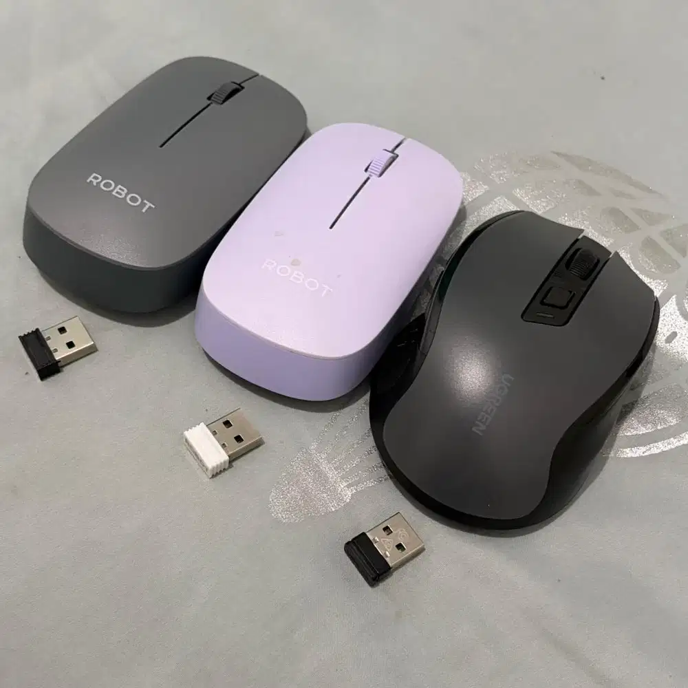 Second 3 buah mouse, ugreen robot