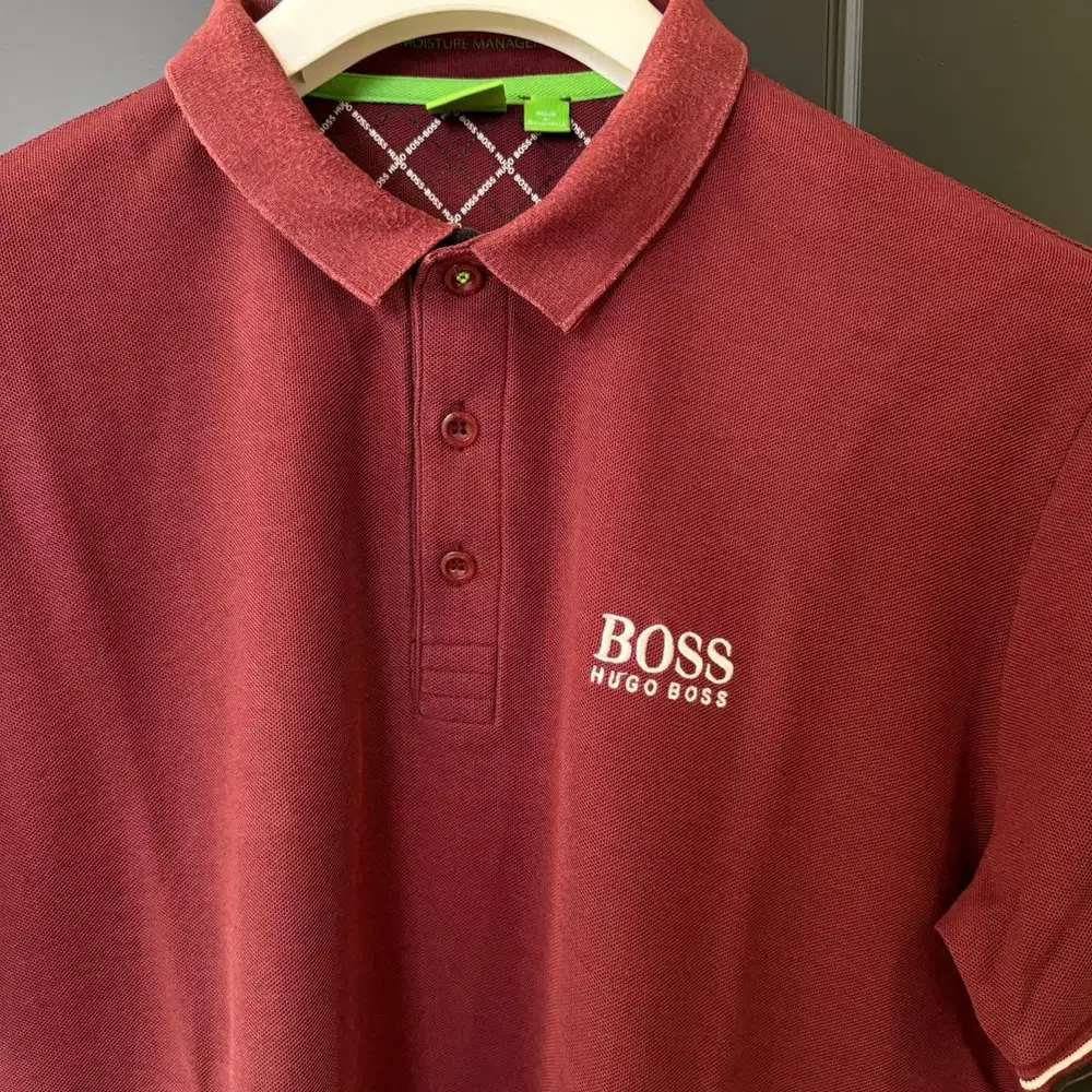 Jual Hugo Boss Kaos Polo Kerah Merah Maroon size L
