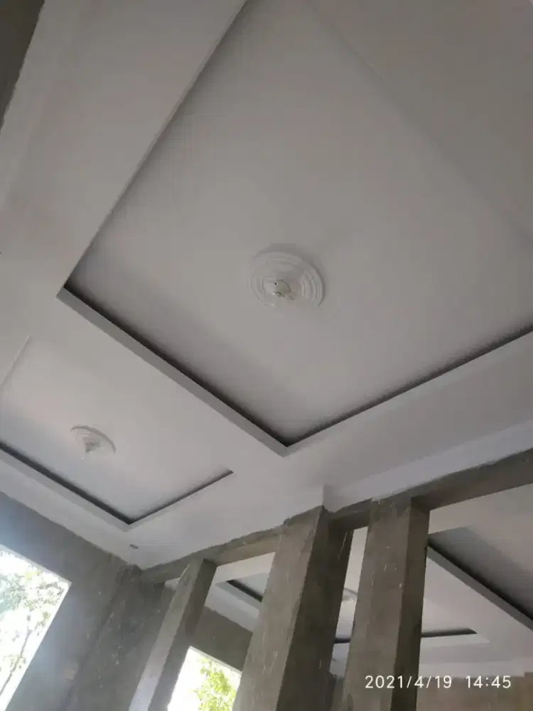 spesialisasi pemasangan plafon gypsum terima jadi bahan terpasang