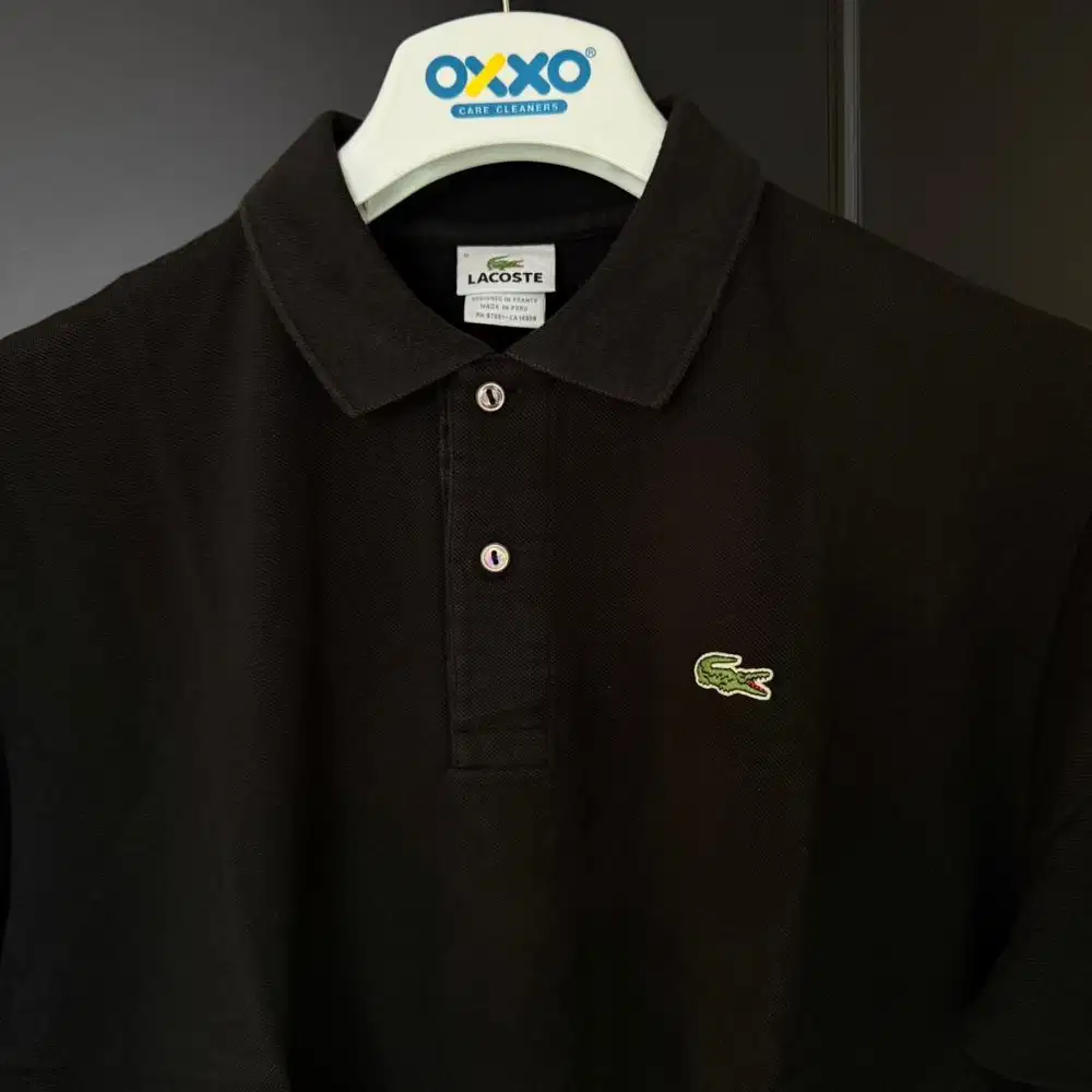 Jual Lacoste Kaos Polo Kerah Hitam