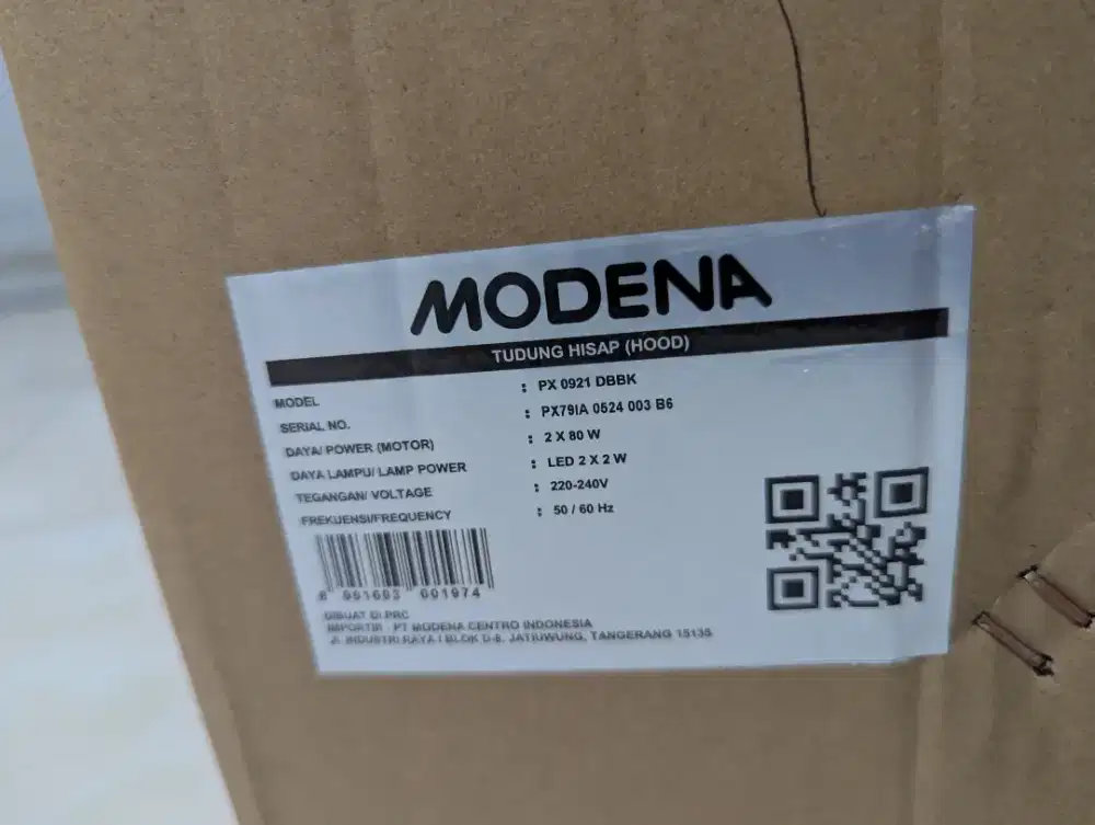 COOKER HOOD MODENA TYPE PX 0921 DBBK