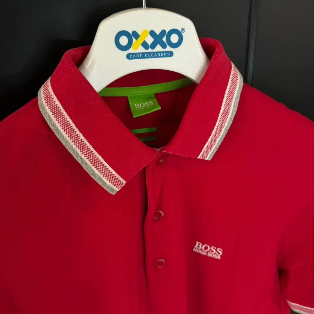 Jual Hugo Boss Kaos Polo Kerah Merah