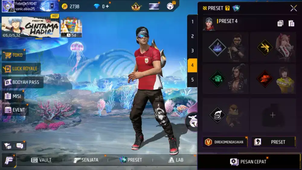 Akun ff pemula cocok