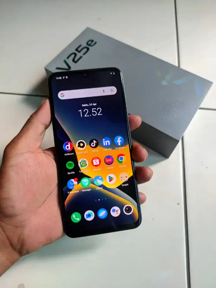 Vivo v253 mulus 8+8/256gb fulset siap pakai