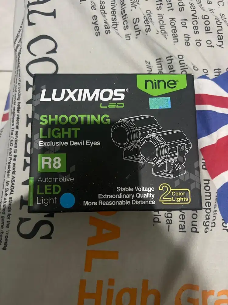 Lampu Tembak Luximos R8 demon ice blue