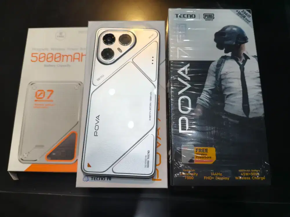 Tecno Pova 7 5G Varian 256gb Ram 8+8 Lengkap like new 2bulan pakai