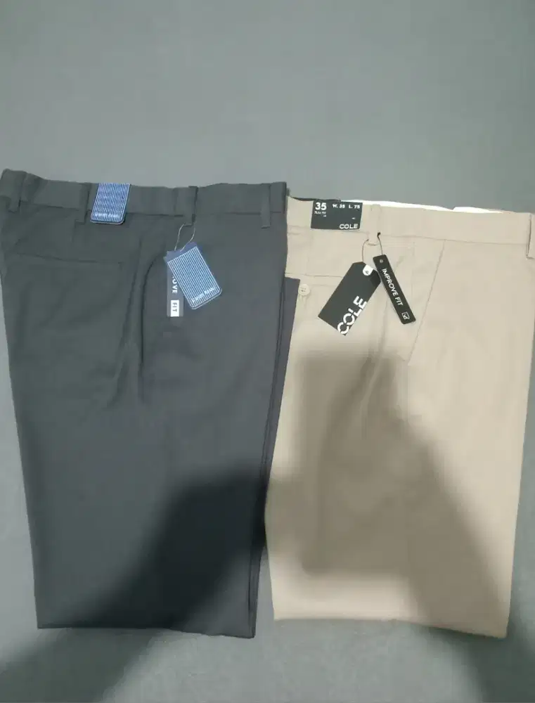 Celana bahan twill,merk cole,stanly adam[brand matahari]