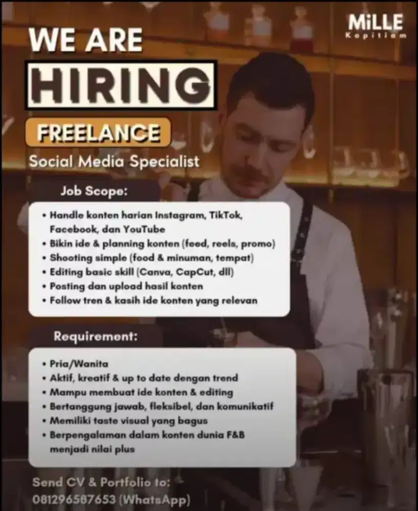 Dicari yang aktif sosmed