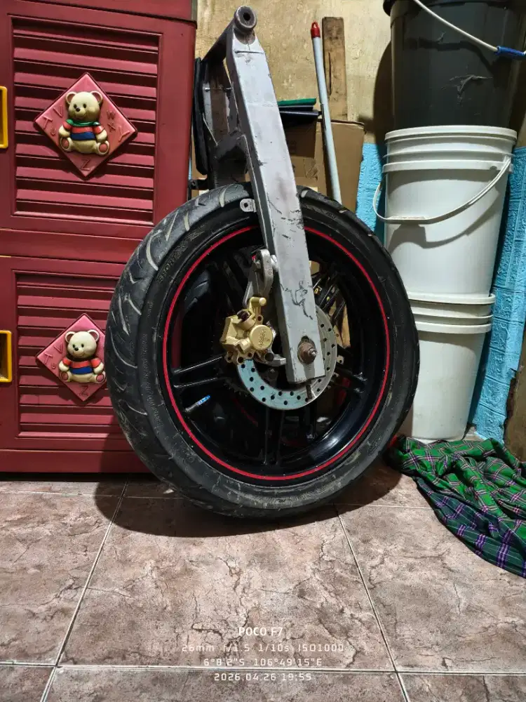 Veleg vixion new 1 set depan blakang plus swing arm fullset cakram