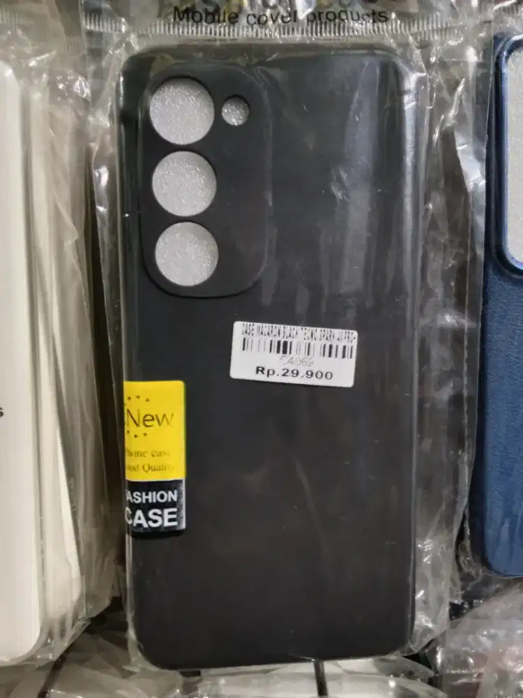 CASE MACARON BLACK TECNO SPARK 40 PRO+ ATLANTIS DASYAT