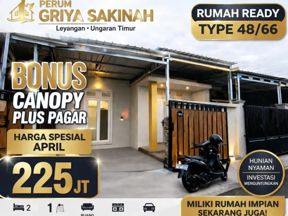 Rumah murah di jual dileyangan ungaran timur
