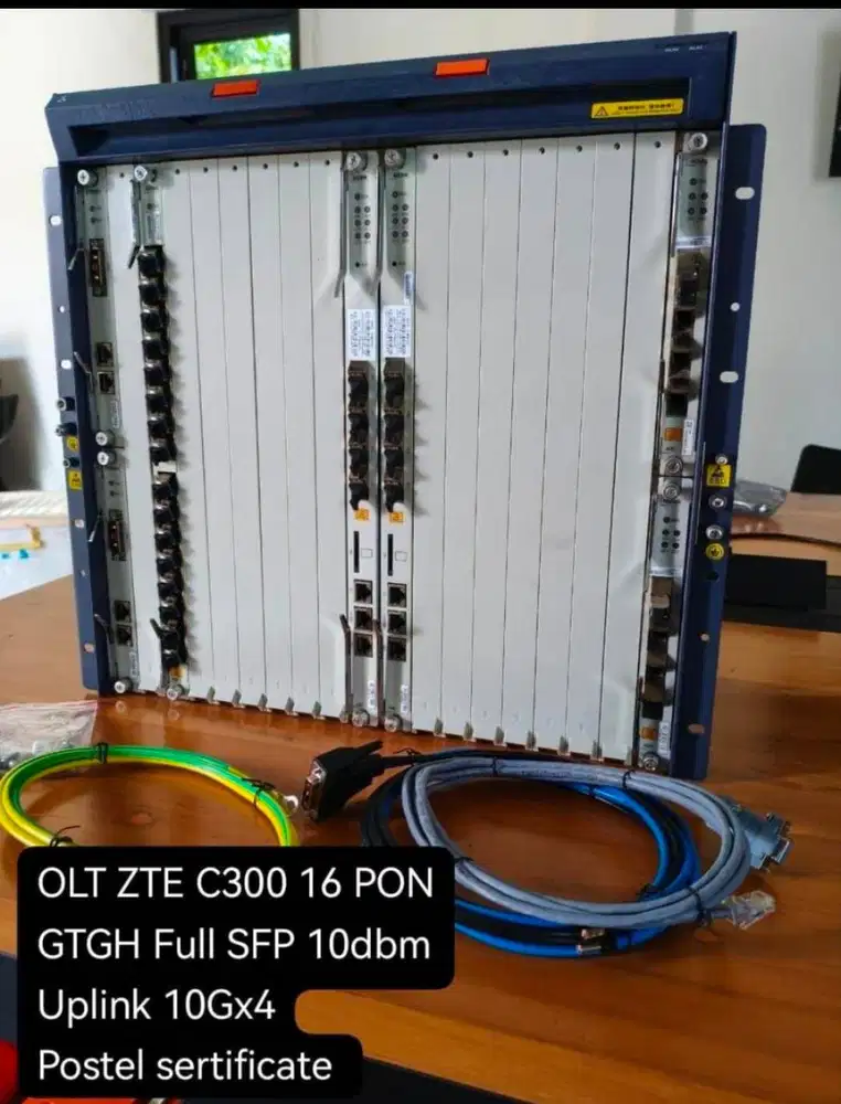 OLT ZTE C300 16 PON – Full SFP | Uplink 10Gx4 | Siap Deploy FTTH