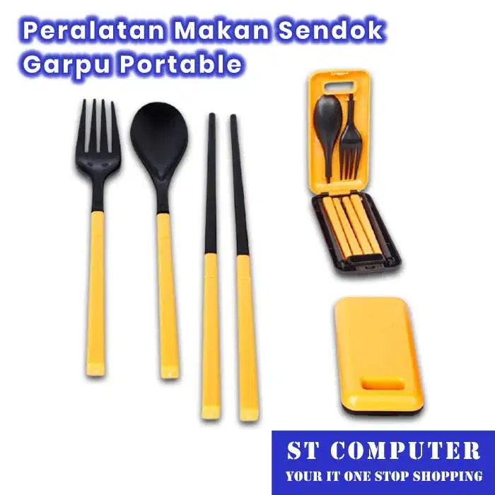 Peralatan Makan Sendok Garpu Portable