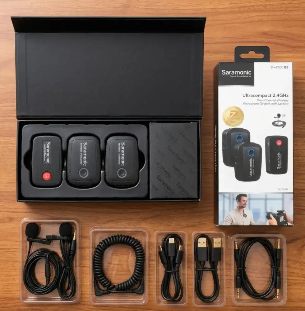 Saramonic Blink500 B2 Bekas  – Mic Wireless Dual Channel 2 Orang