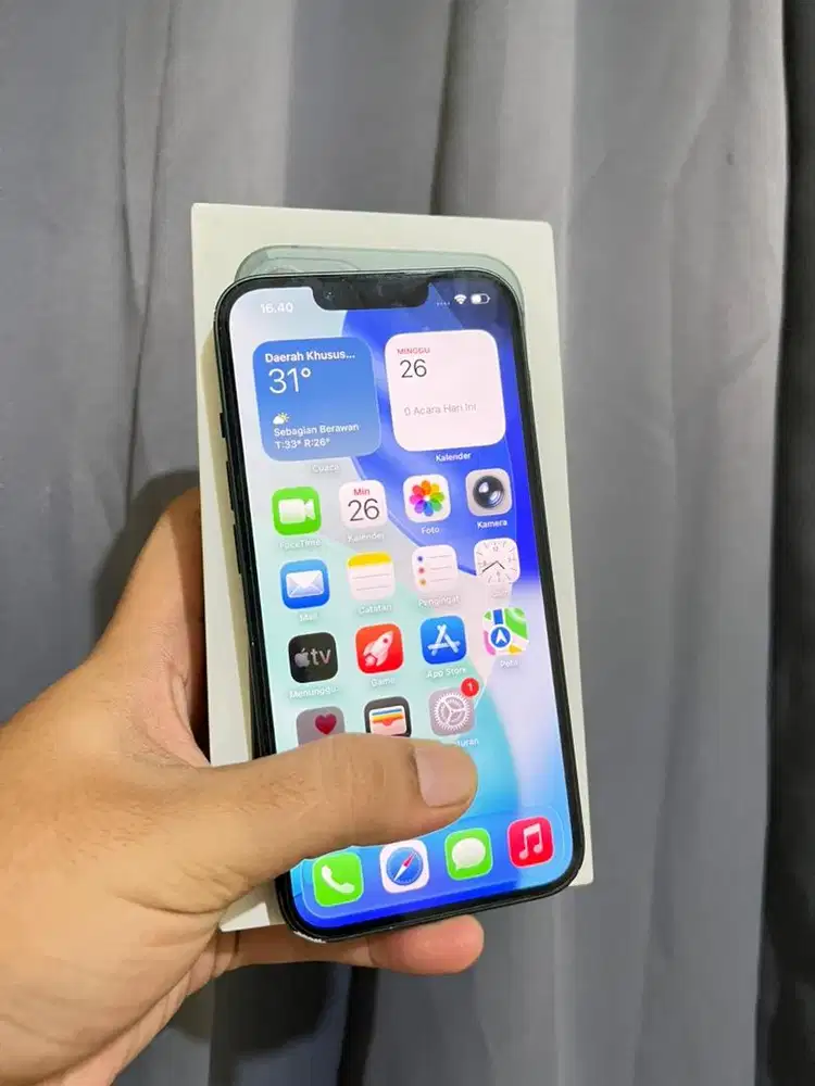 iPhone 13 128gb green iBox Fullset Siap pakai