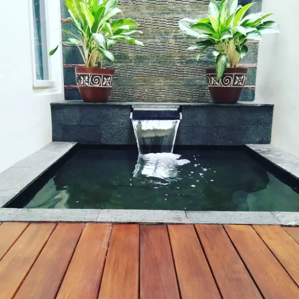 Membuat kolam ikan koi minimalis terbaru terdekat