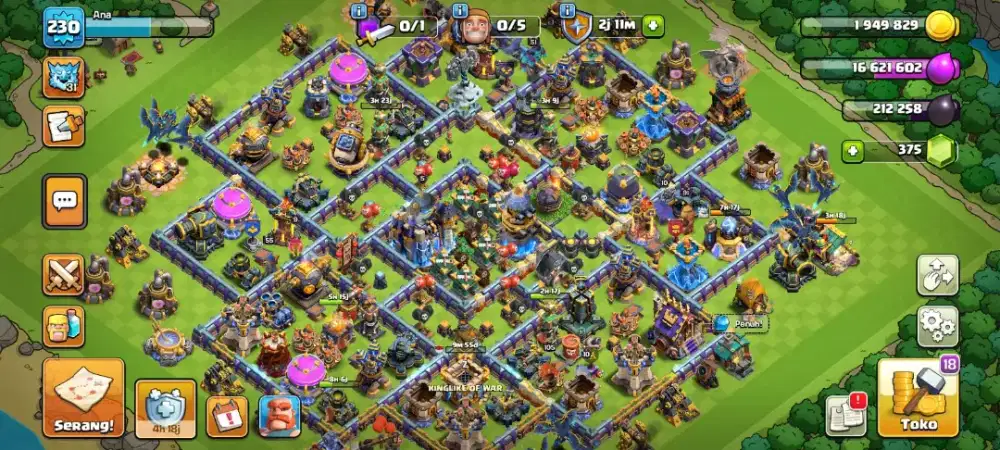 Jual Akun COC th 18