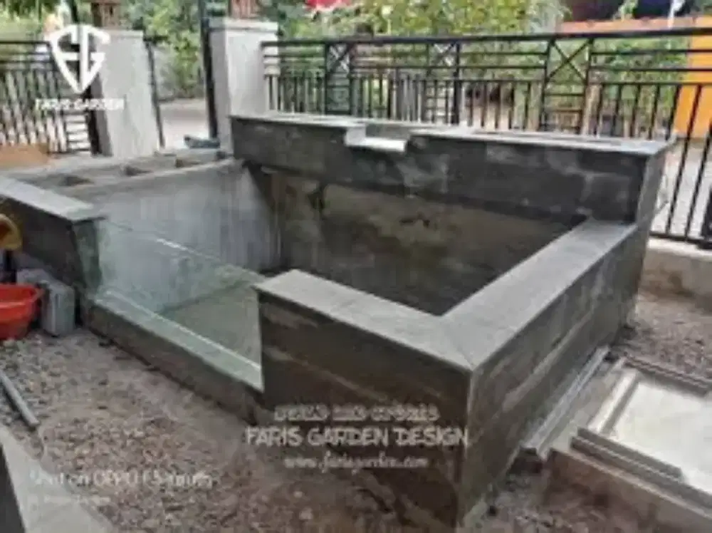 Membuat kolam ikan minimalis modern