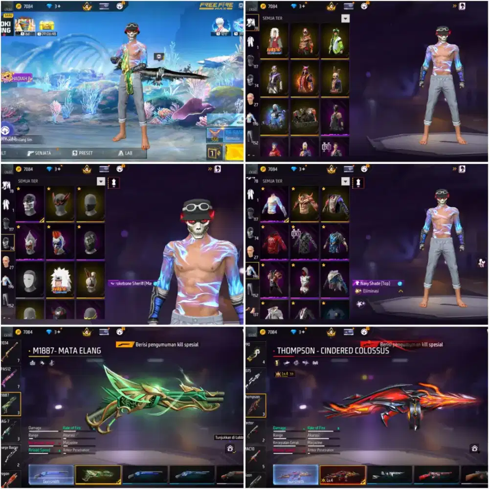 Akun free fire untuk harian