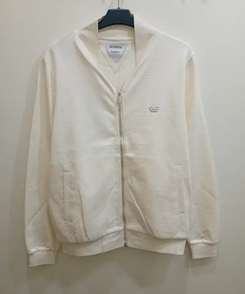 BOTTEGA VENETA BOMBER JACKET CREAM