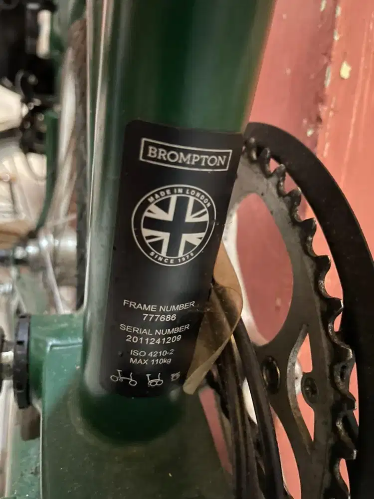 Brompton H6R green Hijau 2020