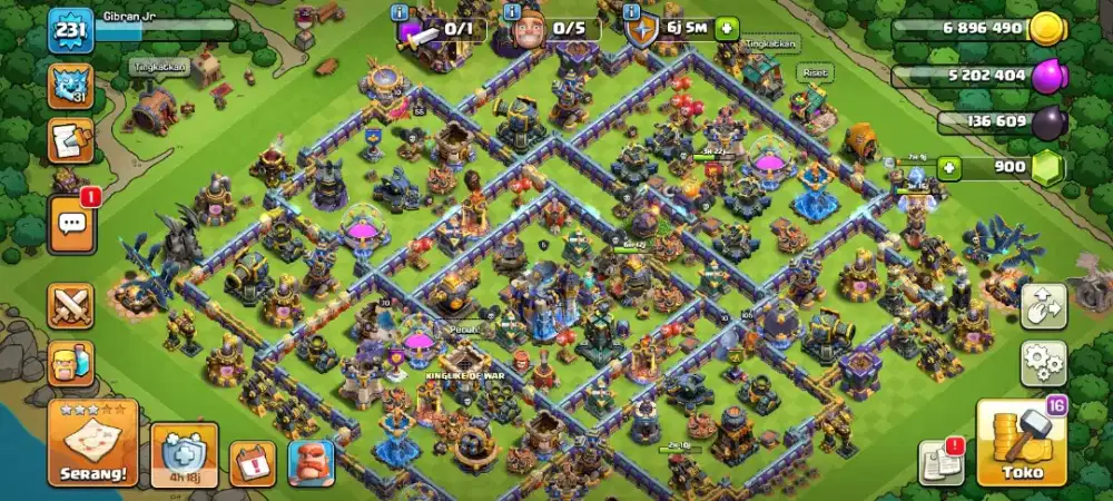 Jual Akun COC th 18