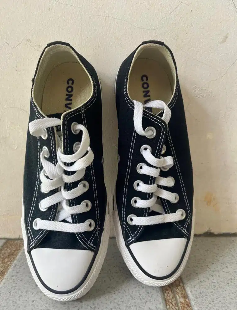 Sepatu converse all star ox black