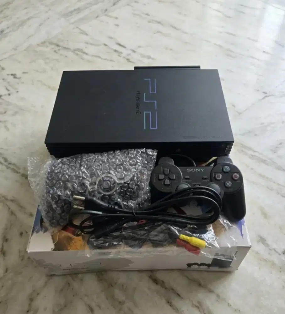 PS2 PS 2 PLAYSTATION 2 FAT HARDISK DALAM SECOND FULLSET MULUS NETTT