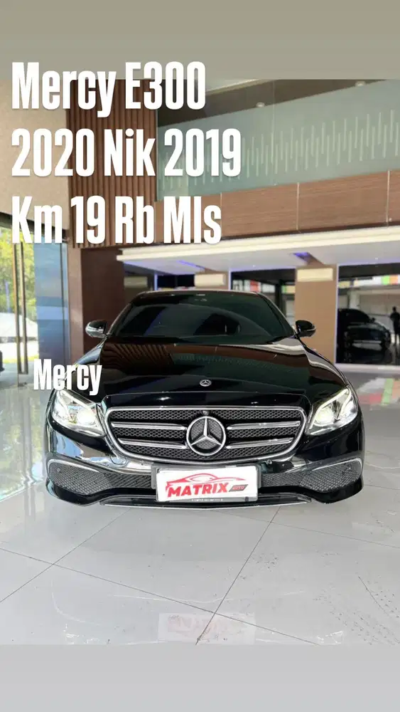 Mercy E300 Blabk on black 2020 Nik19 Siap pakai