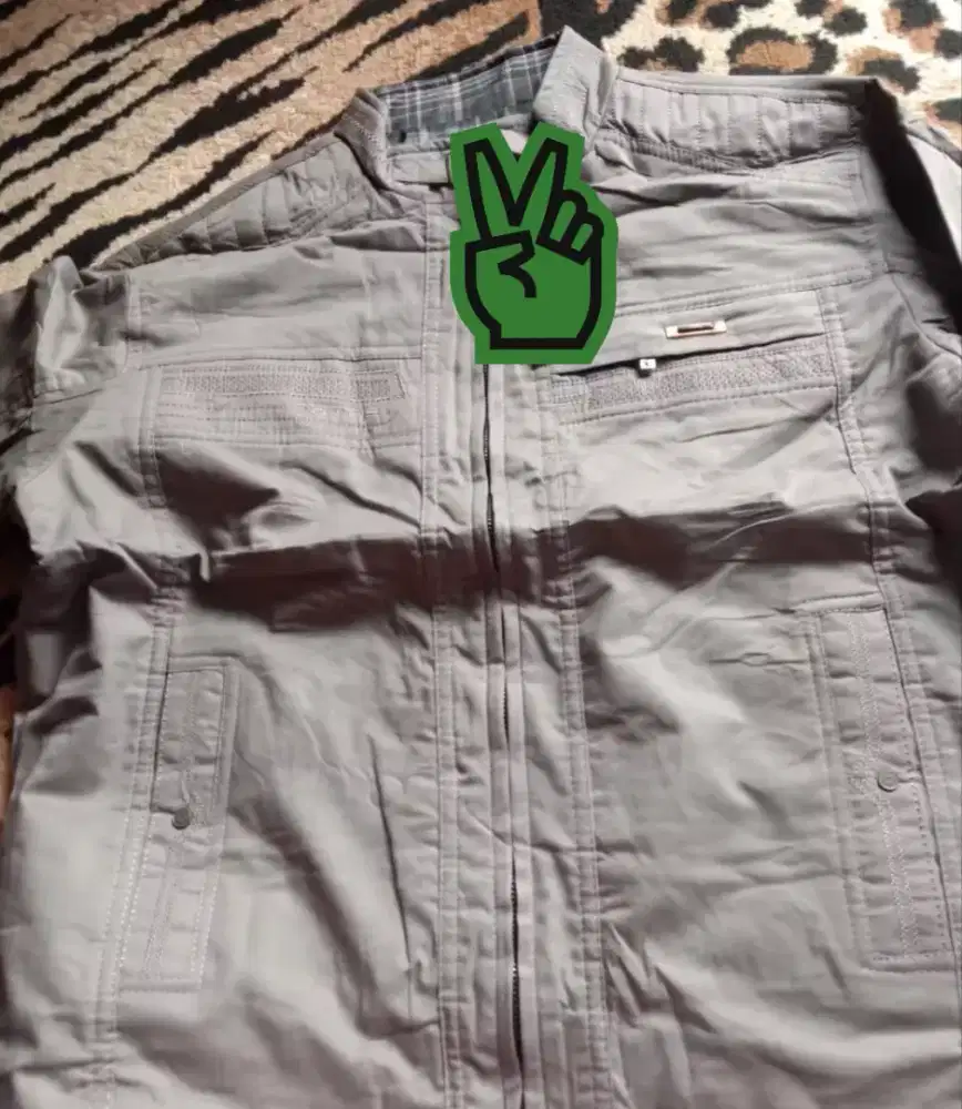 Jaket Bomber Import Casual Pria Polos Bahan Katun