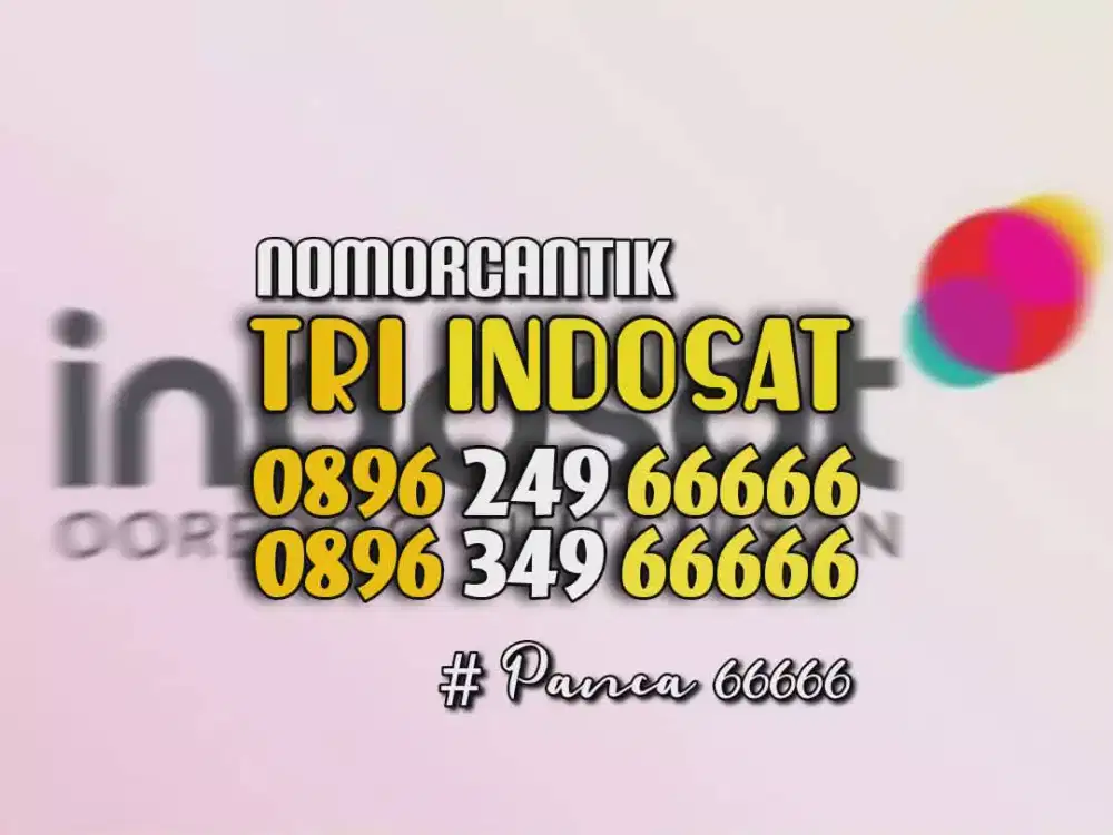 (bisa COD) Nomor Cantik Kartu TRI INDOSAT HOKI PANCA 66666 LANGKA #09
