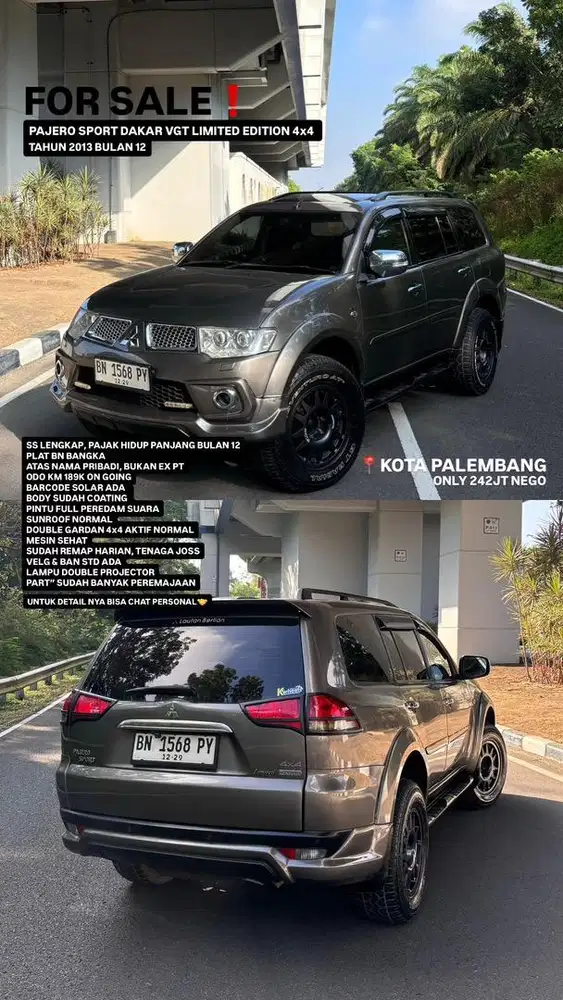 Dijual Pajero Sport Dakar VGT Limited Edition 4x4 AT