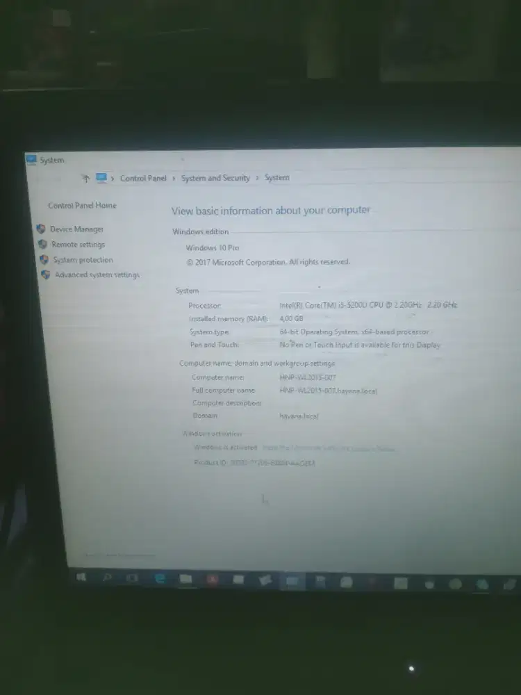 Jual leptop dell Intel core TM i5