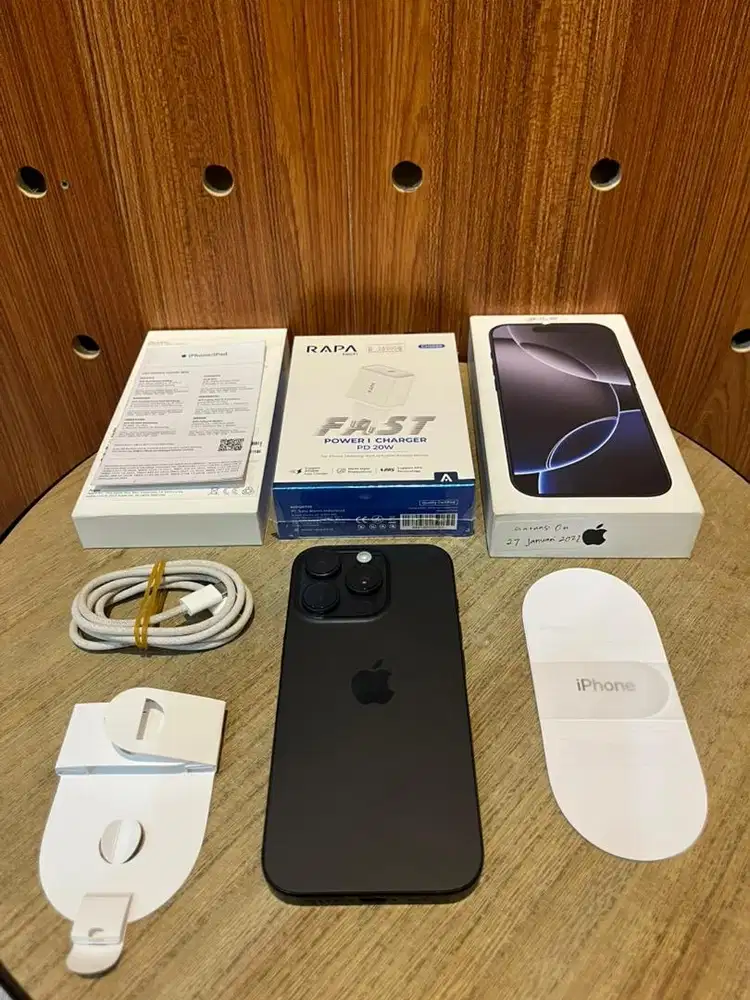 Second iBox Garansi On iPhone 16 Pro 128Gb Black